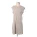 H&M Casual Dress - Shift: Gray Solid Dresses - Women's Size X-Small