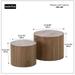 side table/coffee table/end table/nesting table set of 2 for living room