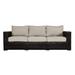 Teva Furniture Santa Monica Espresso Brown Frame Sofa with Cushions