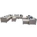 Lark Manor™ Andrick 13 Piece Outdoor Sectional Seating Group w/ Cushions & Storage Coffee Table Synthetic Wicker/All - Weather Wicker/Wicker/Rattan | Wayfair