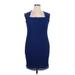 Adrianna Papell Casual Dress - Sheath: Blue Dresses - Women's Size 16