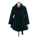 Steve Madden Trenchcoat: Teal Jackets & Outerwear - Women's Size 2X