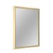 Ebern Designs Sweeny Metal Rectangle Bathroom Vanity Mirror Decorative Wall Mirror Accent Mirror Metal in Yellow | 24 H x 40 W x 1.38 D in | Wayfair