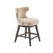 Gracie Oaks Annaelle 25.8" Counter Stool in Brown | 37.15 H x 22.9 W x 21.15 D in | Wayfair B5D635EA608441C099EBFD55B0D3B629