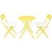 Latitude Run® 3 Pieces Patio Bistro Balcony Metail Chair Table Set | Wayfair C3C3480C545D47A9A081163B6481E967