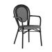 Bay Isle Home™ Connally Stacking Armchair in White/Black | 34.75 H x 21.25 W x 24.25 D in | Wayfair 42D7A7A44A4A434C85C51F5EE3580E08