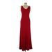 Jones New York Casual Dress - Slip dress: Red Dresses - Women's Size 8