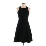 Banana Republic Casual Dress - Mini Mock Sleeveless: Black Solid Dresses - Women's Size 4