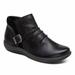 Aetrex Luna Black Ankle Boot - Black