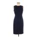 Banana Republic Casual Dress - Bodycon: Blue Solid Dresses - Women's Size 0