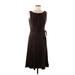 Ann Taylor Casual Dress - Midi: Brown Dresses - Women's Size 6