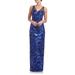 Baylor Embroidered Sequin Sleeveless Gown