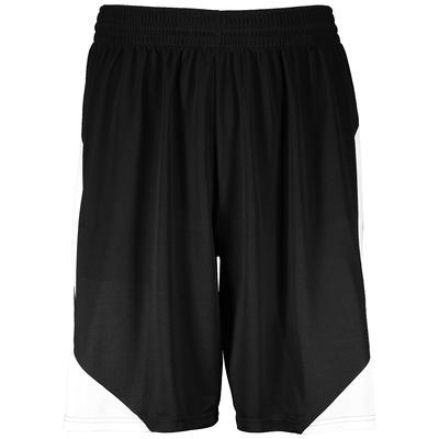 Augusta Sportswear 1733 Step-Back Basketball Shorts in Black/White size Small | Polyester