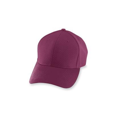 Augusta Sportswear 6236 Youth Athletic Mesh Cap in Maroon | Polyester