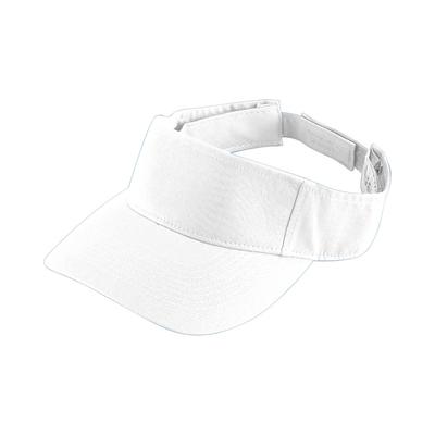 Augusta Sportswear 6226 Youth Sport Twill Visor in White | Cotton