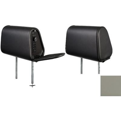 The Headrest Safe Co. The Vulcan Bundle Left-Hand Driver Bundle Leatherette Dark Gray HRBUNDGL01LH