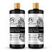 Dr Jacobs Naturals Authentic DNF2 African Raw Black Soap Cleanser for Face Wash Sensitive Skin Body Wash Shampoo Shaving Soap | Shea Butter Moisturizing and Nourishing Formula | 32oz 2pk