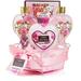 Birthday Gifts From Daughter DNF2 & Son - Home Spa for Women Red Rose Scent - Luxury Bath & Body Set with Shower Gel Bubble Bath Body Lotion Bath Salt Shower Puff and Wired Heart Basket