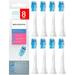 Brushmo Genuine Soft Replacement MGF3 Toothbrush Heads Compatible with Philips Sonicare HX6053/64 for Sensitive Teeth 8 Pack