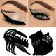 2pcs Eyeliner Stencils, Matte Pvc Material Smoky Eyeshadow Applicators Guide Template Tool, Fast Makeup Stencils Eyeliner Molds Cat Shaped Auxiliary Makeup Tool