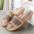 Men's Slippers Flip-Flops Slippers Slippers Woven Shoes Walking Vintage Casual Beach Outdoor Home Daily Synthetics Breathable Loafer flower Checkered Summer