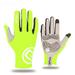 Cycling Gloves for Men Or Women Breathable Full Finger Gel Padded Bicycle Gloves-Green(S)