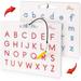 Povitrulya Alphabet Tracing YPF5 Board - double-sided upper & lower Drawing Board ABC magnets for learn to write with magnetic pen STEM toy letters learning good for homeschooling