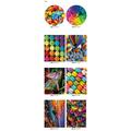 Ceaco - 8 in YPF5 1 Multipack - Color - (2) Round 300 Piece (4) 500 Piece (1) 750 Piece (1) 1000 Piece Jigsaw Puzzles