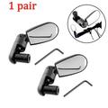 1 Pair Universal Adjustable Rotation Mini Bicycle Mirrors for MTB Road Bike Cycling Wide-Angle Handlebar Rearview Mirror Cycling Type B 1 pair
