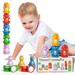 Snap-n-Learn Matching Dinosaurs Toddler YPF5 Stacking Sorting Toys Educational Counting Dinos Learning Building Toy Fine Motor Skills Learning Game Gifts for 18 Months 2 3 4 Year Old Boys Girl