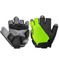 Breathable Lycra Fabric Unisex Cycling Gloves Road Bike Riding MTB DH Racing Outdoor Mittens Bicycle Half Finger Glove CX-G02 Green Gloves L