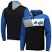 Men's Mitchell & Ness Black Orlando Magic Hardwood Classics Colorblock Pullover Hoodie