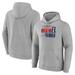 Men's Fanatics Branded Gray Oklahoma City Thunder Noches Ene-Be-A Training Pullover Hoodie