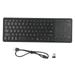 Touchpad Keyboard Numeric Touchpad 2.4G Wireless USB Receiver Plug and Play Wireless Keyboard with Touchpad Black