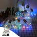 Fnyoxu Solar String Lights Outdoor Light Strings with 10 LED Filament Bulbs Patio Lights for Home Garden Tents Porch Backyard Patio Party Wedding