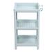 Bathroom Floor Storage Shelf Bathroom Storage Open Shelf Unit Freestanding Corner Rack Shelves Storage Rack Nordic Blue 3 Tier