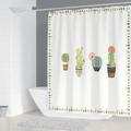 Simple Geometric Nordic Bathroom Curtain Chandelier Printing Shower Curtain Polyester Waterproof Home Decoration with 12