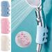 Shower Head Holder Punch-Free Shower Head Wall Mounting Bracket Silicone Suction Cup No Drill Need for Marble Glass Ceramic Blue