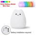 LED Night Light For Children Baby Kids soft Silicone Touch Sensor 7 Colors cartoon Cat sleeping lamp home bedroom decoration