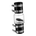 Menolana Sewage or Sump Pump Check Valve Quiet Replacement Parts Clear Body Steel Clamps for Bathroom Garden Home Improvement Plumbing 1.5inch