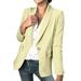 JDEFEG Petite Jacket Womens Double Casual Long Sleeve Open Front Jackets Work Suits All Weather active jacket women Winter women coat Beige XXL