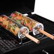Rollbarer Grillkorb – Grillrost aus Edelstahl SUS304 – runder Grillrost für Lagerfeuer im Freien – Camping-Picknick-Kochgeschirr