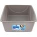 Petmate Open Cat Litter Box Extra Large Nonstick Litter Pan Durable Standard Litter Box Mouse Grey Great for Small & Large Cats Easy to Clean Made in USA