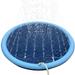 Smmer Dog Toy Splash Sprinkler Pad for Dogs Pet Swimming Pool Interactive Outdoor Play Water Mat Toys for Dogs Cats and Children Blue 150cm