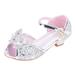 Girls Sandals Children Shoes Pearl Bow Tie Hook Loop Princess Shoes Dance Shoes Kids Flip Flops Sandals Size 11 Toddler Shower Slippers Toddler Flip Flops Girls Slip on Shower Shoes Summer Girls