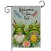 Welcome to My Pad YPF5 Garden Flag Vertical Double Sided Frog Theme Garden Decor Spring Summer Welcome Lawn Sign Yard Sign Home Decor -12.5 x 18 Inch Farmhouse Holiday Yard Outdoor Decoration