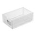 WEMDBD Small Desk Organizer Stackable Organizer Drawers Clear Desk Storage Box Stacking Desktop Organizer For Office And Home(Wide Open Version White)