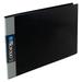 original art profolio 14x11 black art binder with plastic sleeves with 48 pages - folder for artwork with clear sheet protectors - presentation book for art display