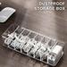 Ctnporpo Kitchen Supplies Storage Containers Drawer Office Transparent Plastic Wire Storage Box With Accessories Compartment Office Desk Accessories With Cover