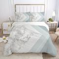 Gold Metallic Marble Comforter Cover Set Twin Full Queen King Size 3 Piece Bed in a Bag Foil Print Glitter White Comforter Cover and Pillowcases Set All Season Soft Microfiber Complete Bedding Sets